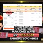 BUKTI JACKPOT SLOT MAHJONG WAYS TERPERCAYA DI INDONESIA TGL 30-01-2025