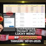 BUKTI JACKPOT SLOT LUCKY NEKO TERPERCAYA DI INDONESIA TGL 30-01-2025