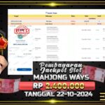 BUKTI JACKPOT SLOT MAHJONG WAYS TERPERCAYA DI INDONESIA TGL 22-01-2025