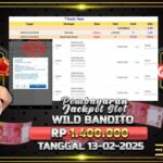 BUKTI JACKPOT SLOT WILD BANDITO TERPERCAYA DI INDONESIA TGL 13-02-2025