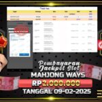 BUKTI JACKPOT SLOT MAHJONG WAYS TERPERCAYA DI INDONESIA TGL 09-02-2025