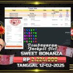 BUKTI JACKPOT SLOT SWEET BONANZA TERPERCAYA DI INDONESIA TGL 12-02-2025